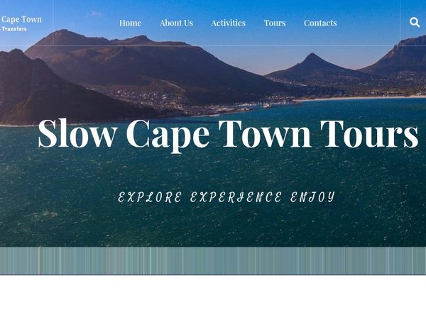 Slow Cape Town Tourz website screenshot